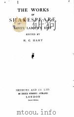 THE WORKS OF SHAKESPEARE LOVE‘S LABOUR‘S LOST（1913 PDF版）