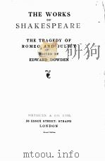 THE WORKS OF SHAKESPEARE THE TRAGEDY OF ROMEO AND JULIET（1917 PDF版）