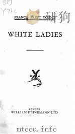 White Ladies 1935 PDF电子版封面