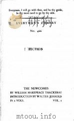 THE NEWCOMES VOLUME TWO 1952 PDF电子版封面