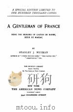 A GENTLEMAN OF FRANCE 1893 PDF电子版封面 STANLEY J. WEYMAN