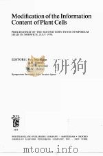 MODIFICATION OF THE INFORMATION CONTENT OF PLANT CELLS（1975 PDF版）