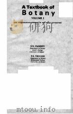 A TEXTBOOK OF BOTANY  VOLUME 1（ PDF版）