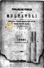 VERZAMELDE WERKEN VAN MULTATULI Ⅴ PDF电子版封面