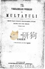 VERZAMELDE WERKEN VAN MULTATULI Ⅳ PDF电子版封面