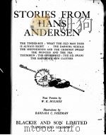 STORIES FROM HANS ANDERSEN PDF电子版封面 W. K. HOLMES AND BARBARA C. FR