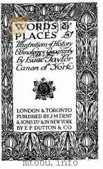 WORDS & PLACES（1927 PDF版）
