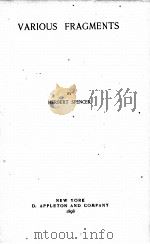 VARIOUS FRAGMENTS（1898 PDF版）