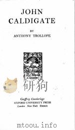 JOHN CALDIGATE（1952 PDF版）