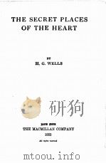 THE SECRET PLACES OF THE HEART（1922 PDF版）