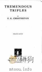 TREMENDOUS TRIFLES（1930 PDF版）