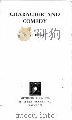 CHARACTER AND COMEDY（1928 PDF版）
