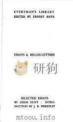 SELECTED ESSAYS（1929 PDF版）