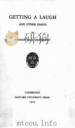 GETTING A LAUGH AND OTHER ESSAYS（1925 PDF版）