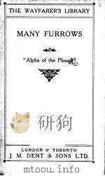 MANY FURROWS “ALPHA OF THE PLOUGH”（1927 PDF版）
