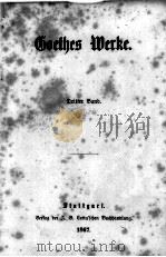 GOETHES WERKE 9-10 1867 PDF电子版封面