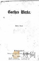 GOETHES WERKE 11-12 1867 PDF电子版封面