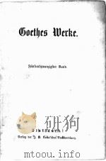 GOETHES WERKE 25-26 1867 PDF电子版封面