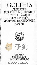 GOETHES SAEMTEICHE WERKE IN SECHZEHN BAENDEN BAND 13（ PDF版）