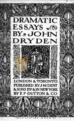 DRAMATIC ESSAYS（1921 PDF版）