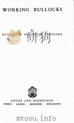 WORKING BULLOCKS（1956 PDF版）
