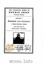 EMPEROR AND GALILEAN 1924 PDF电子版封面
