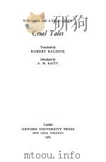 CRUEL TALES（1963 PDF版）