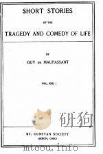 SHORT STORIES OF THE TRAGEDY AND COMEDY OF LIFE VOL. XVII 1903 PDF电子版封面