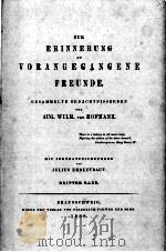 AUR ERINNERUNG AN VORANGEGANGENE FREUNDE 1888 PDF电子版封面