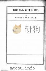 DROLL STORIES PDF电子版封面