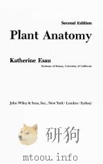 PLANT ANATOMY  SECOND EDITION（ PDF版）