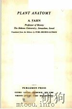 PLANT ANATOMY     PDF电子版封面    A.FAHN 