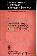 MATHEMATICAL THEORY OF NETWORKS AND SYSTEMS（1984 PDF版）