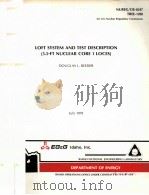 LOFT SYSTEM AND TEST DESCRIPTION NUREG/CR-0247 TREE-1208 PDF电子版封面