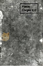 P.VERGILI MARONIS GEORGICON LIBRI Ⅰ.Ⅱ.（1920 PDF版）