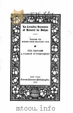 SCENES FROM MILITARY LIFE THE CHOUANS A PASSION IN THE DESERT 1912 PDF电子版封面