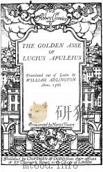 THE GOLDEN ASSE OF LUCIUS APULEIUS（ PDF版）