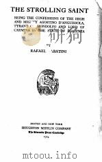 THE STROLLING SAINT（1924 PDF版）