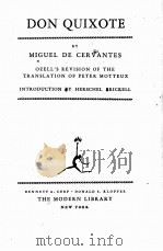 DON QUIXOTE 1930 PDF电子版封面