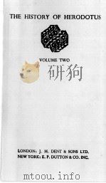 THE HISTORY OF HERODOTUS VOLUME TWO（1948 PDF版）