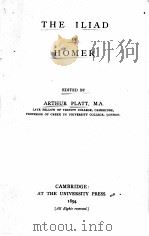THE ILIAD OF HOMER 1894 PDF电子版封面 ARTHUR PLATT