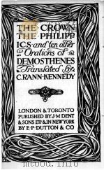 THE CROWN THE PHILIPPICS 1923 PDF电子版封面