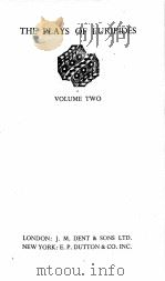 THE PLAYS OF EURIPIDES VOLUME TWO 1947 PDF电子版封面