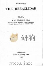 THE HERACLIDAE 1907 PDF电子版封面 A.C.PEARSON