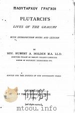 PLUTARCH‘S LIVES OF THE GRACCHI（1885 PDF版）