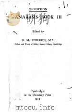 THE ANABASIS OF XENOPHON BOOK Ⅲ（1913 PDF版）