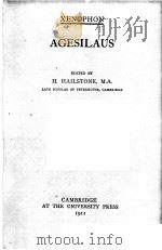 AGESILAUS（1911 PDF版）