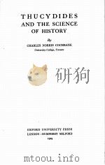 THUCYDIDES AND THE SCIENCE OF HISTORY（1929 PDF版）