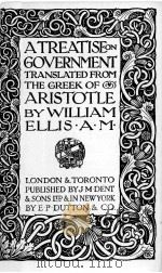 A TREATISE ON GOVERNMENT（1923 PDF版）