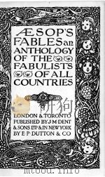 AESOP‘S FABLES 1925 PDF电子版封面